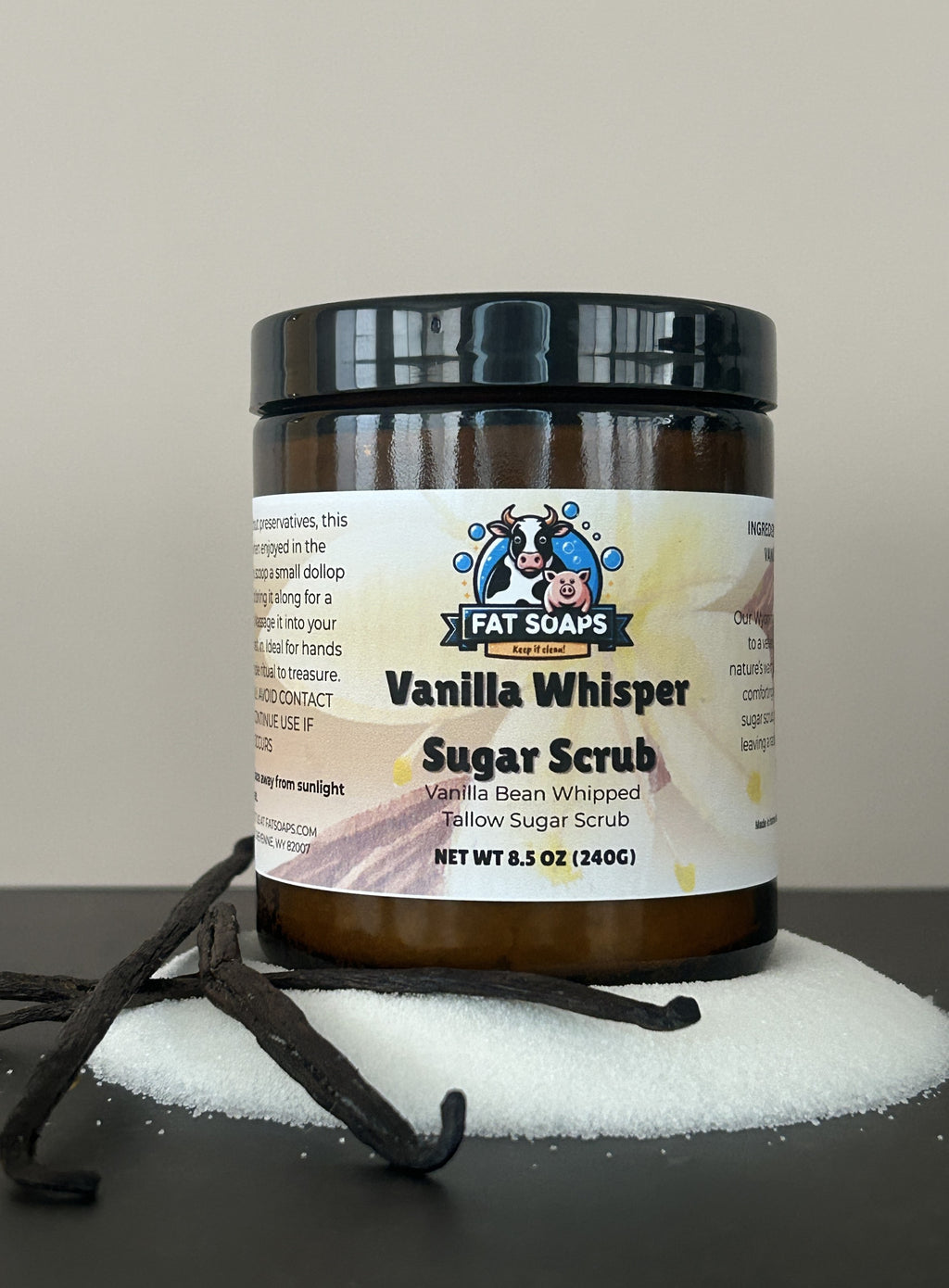 Vanilla Whisper  Whipped Tallow Sugar Scrub