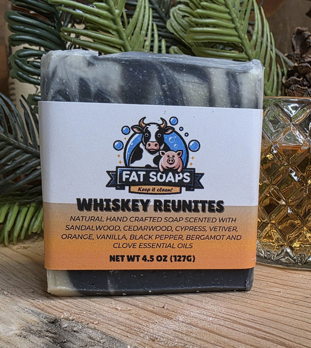 Whiskey Reunites Natural Soap