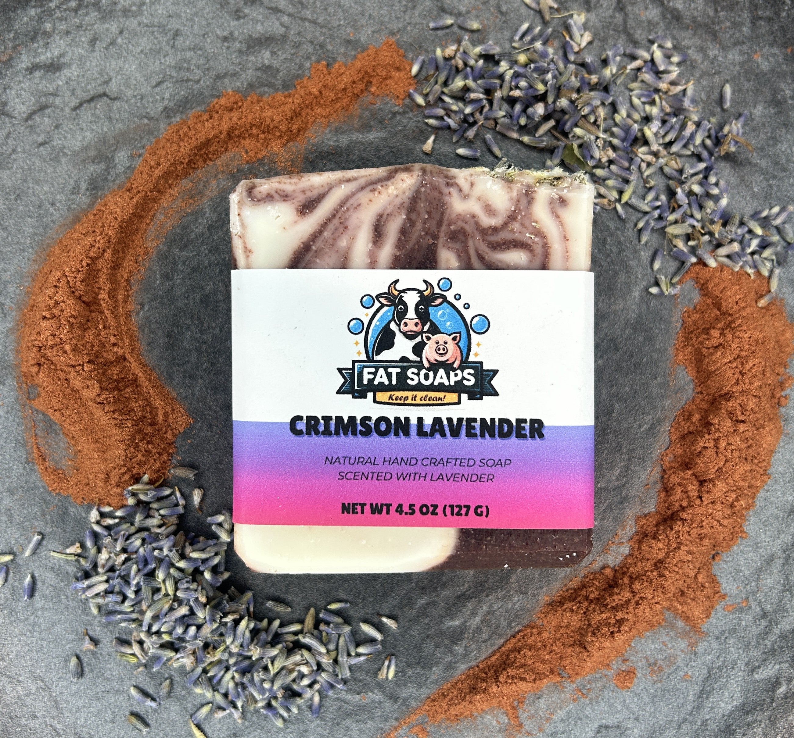 Crimson Lavender Natural Soap