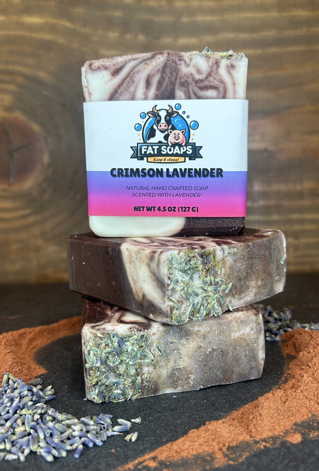 Crimson Lavender Natural Soap