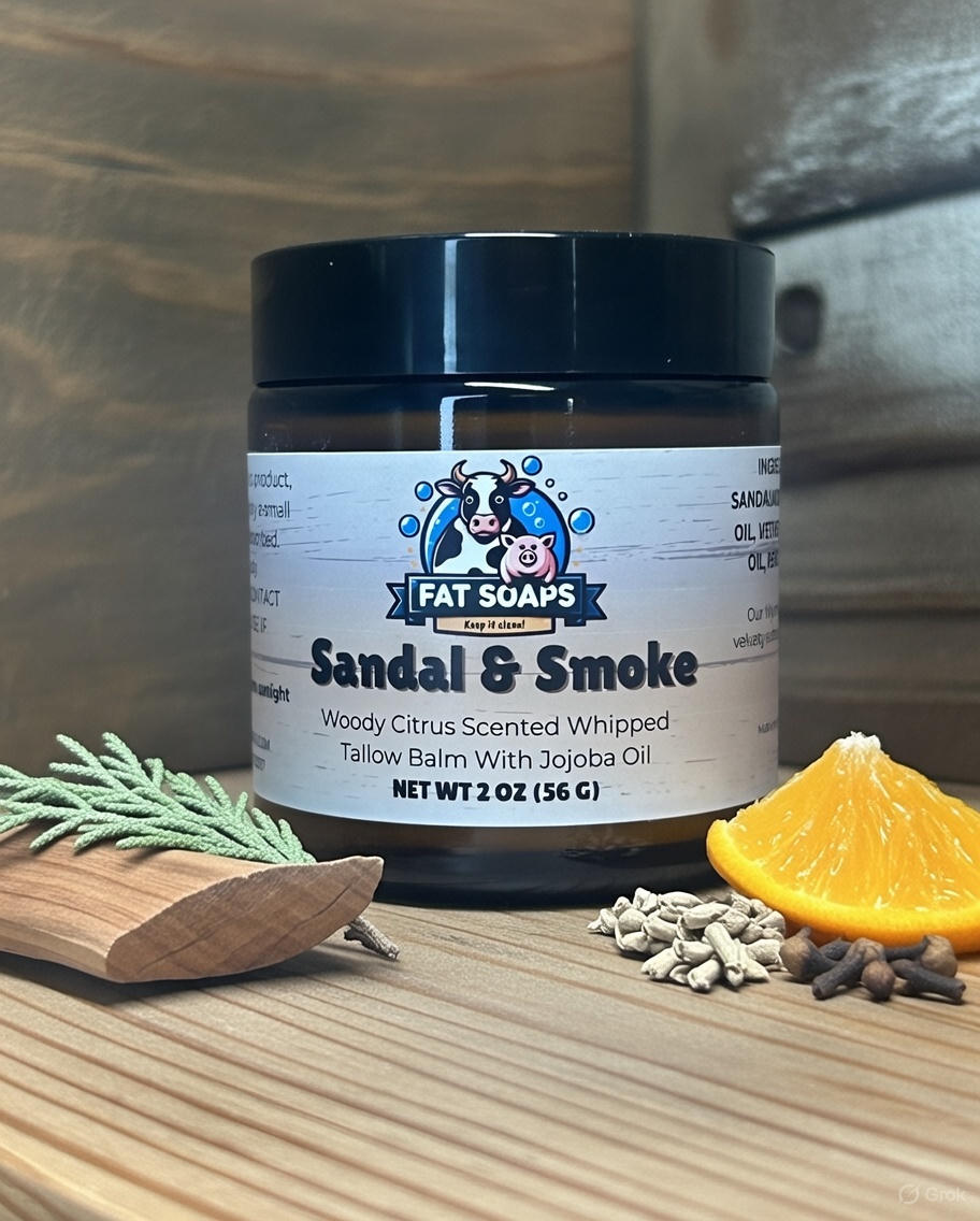 Sandal & Smoke Whipped Tallow Balm