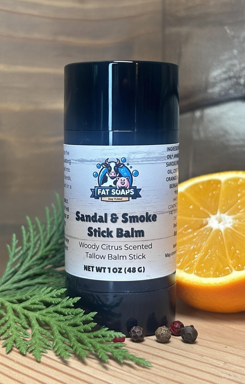 Mini Sandal and Smoke Tallow Balm Stick