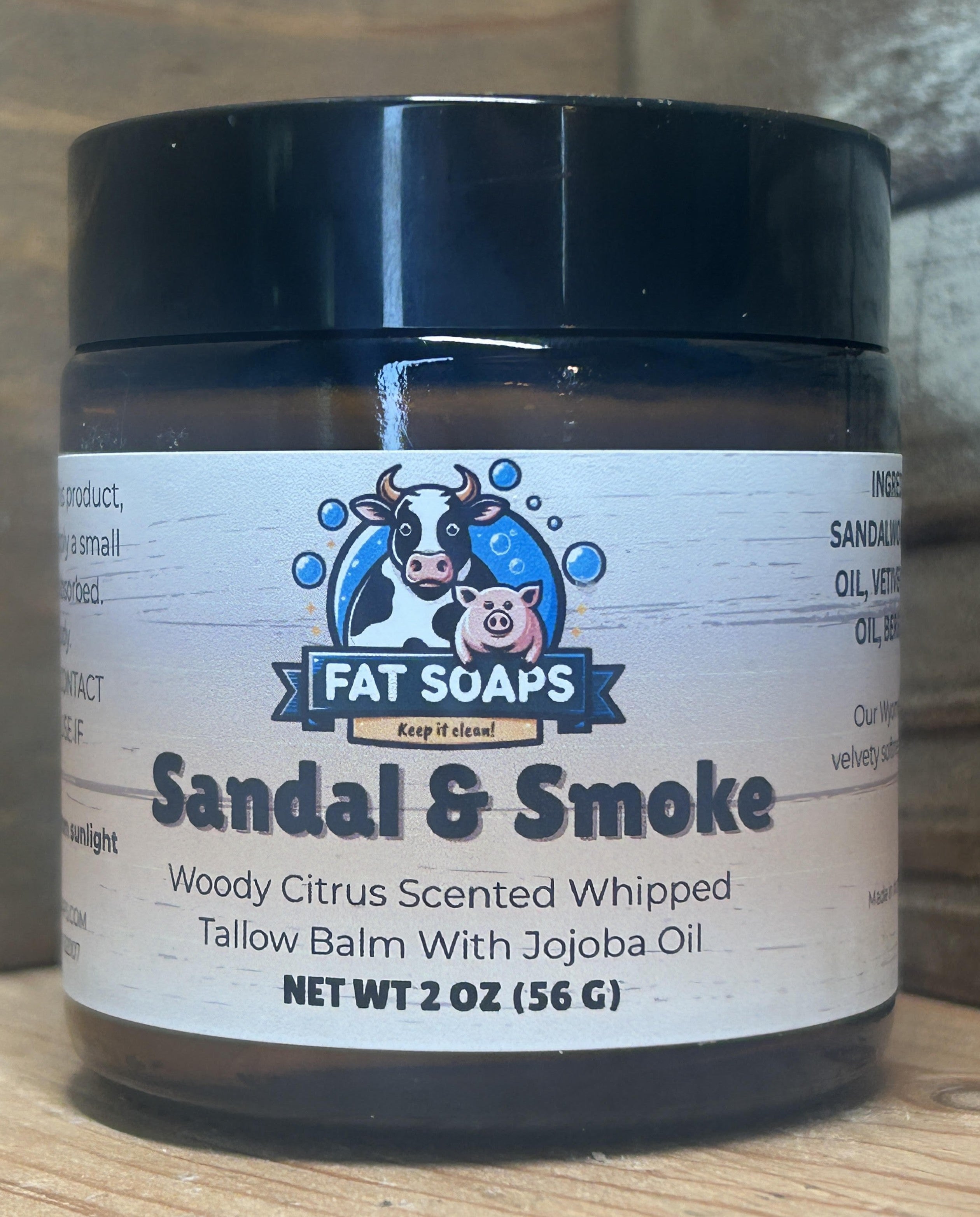 Sandal & Smoke Whipped Tallow Balm