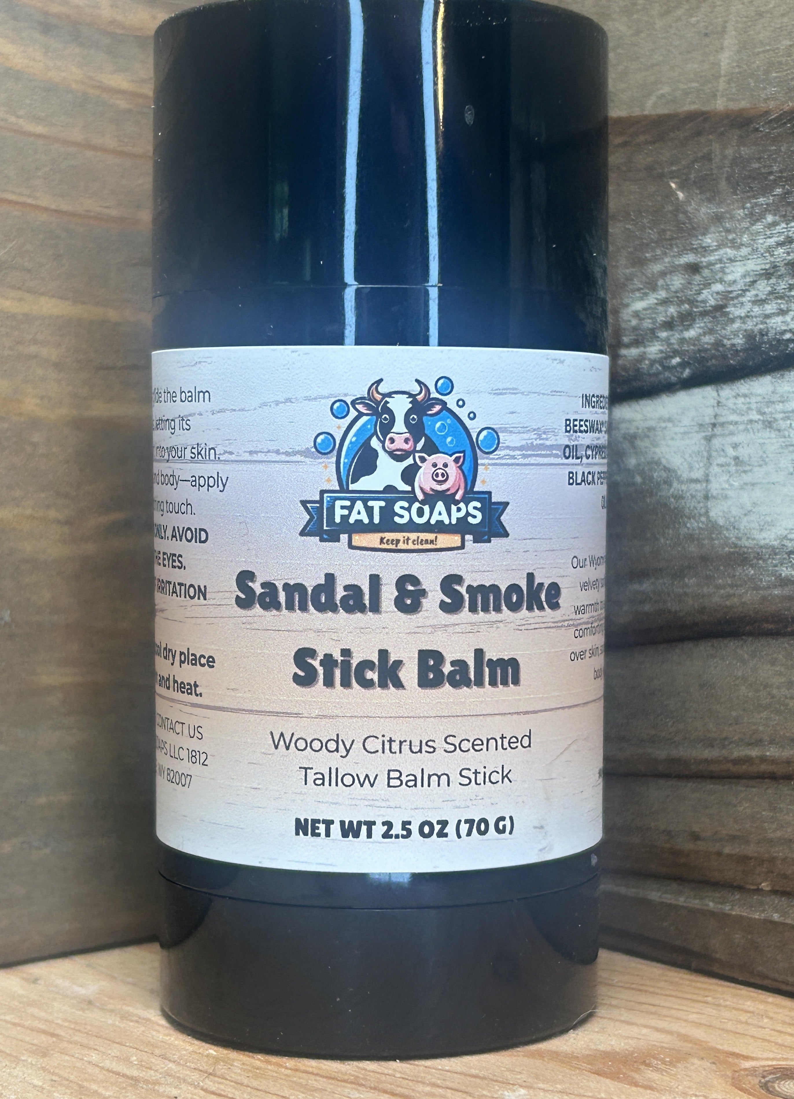 Sandal and Smoke Tallow Balm Stick