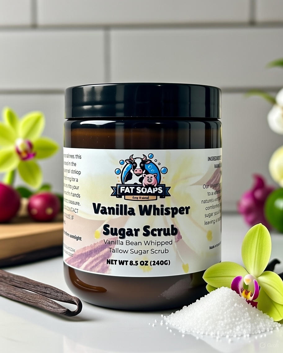 Vanilla Whispser  Whipped Tallow Sugar Scrub